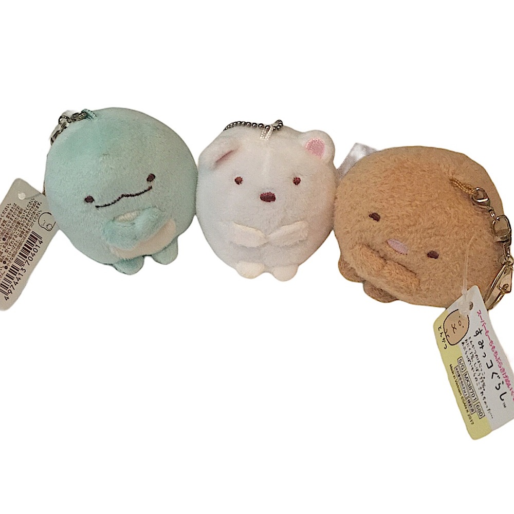 for SORAYA • Sumikko Gurashi: set 3 keychains